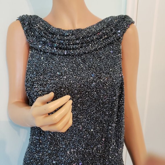 NWOT RIAZEE BOUTIQUE Stunning heavily beaded, fully lined Formal Dress. - Picture 10 of 17